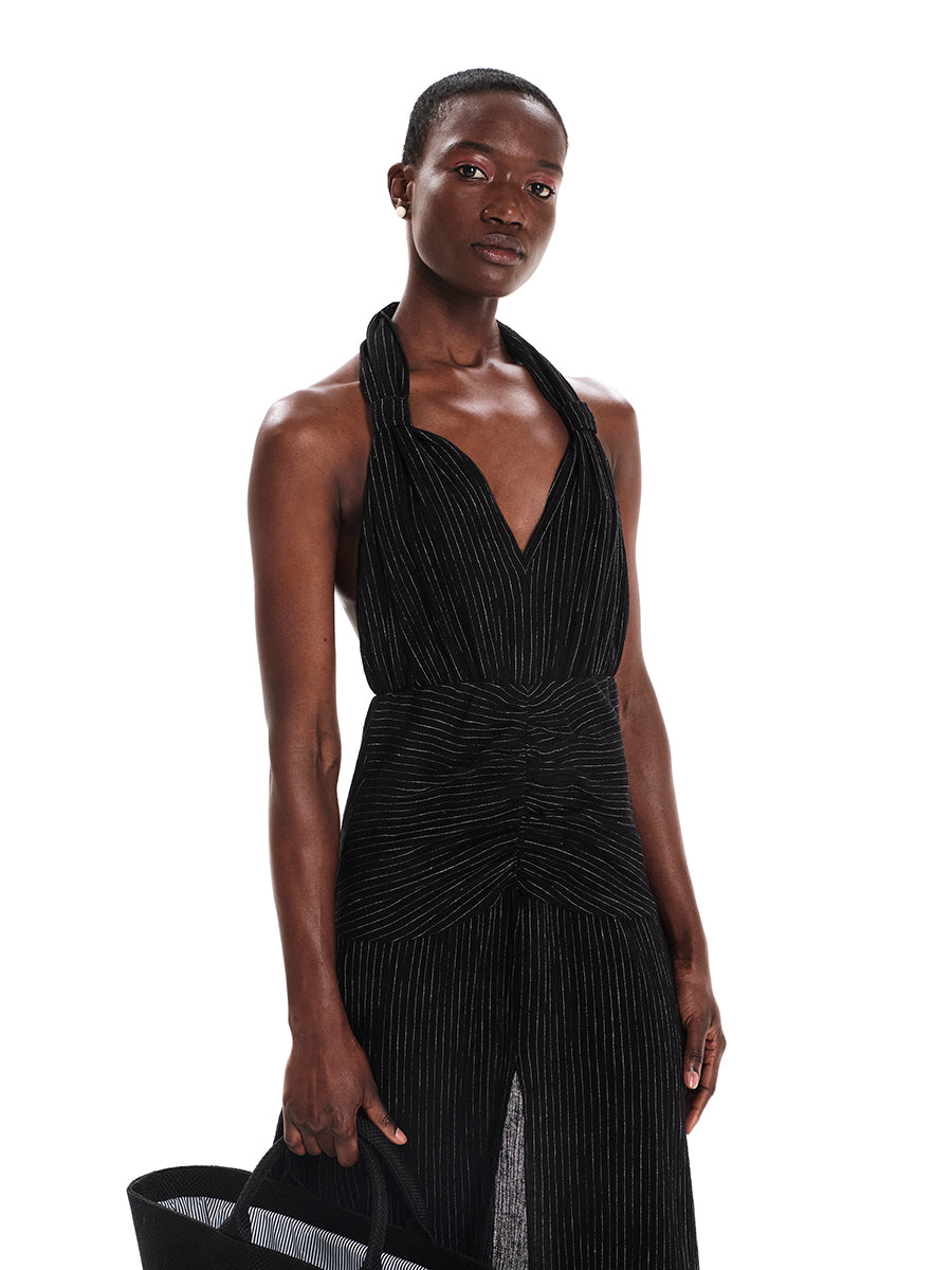 Linen Touch Maxi Dress