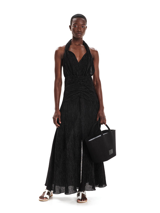 Linen Touch Maxi Dress