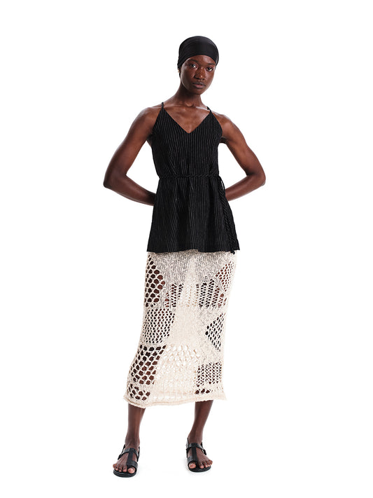 Linen Touch Sleeveless Top