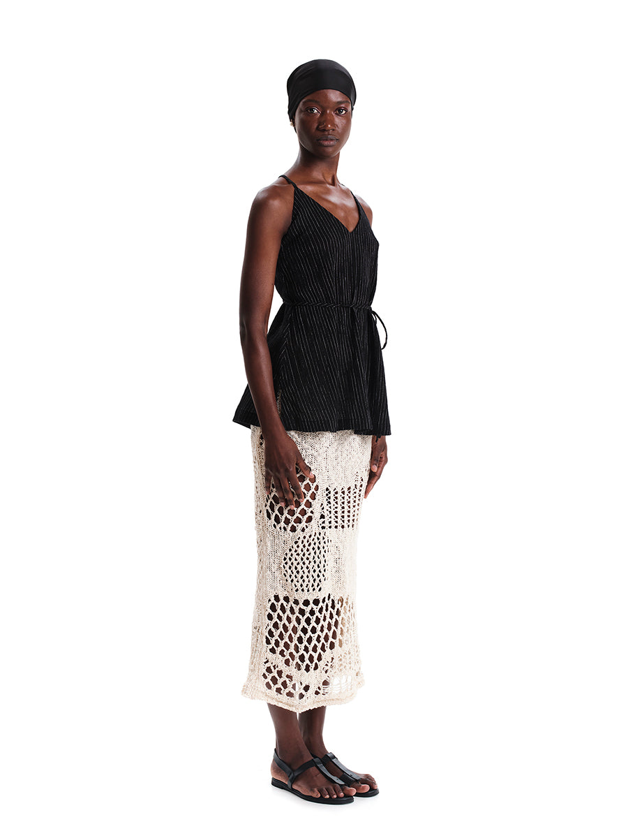 Linen Touch Sleeveless Top
