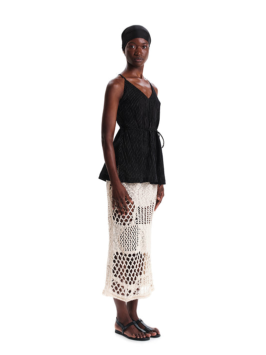 Linen Touch Sleeveless Top