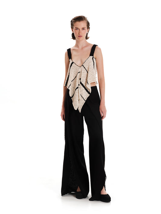 Land Art Double Face Knit Top