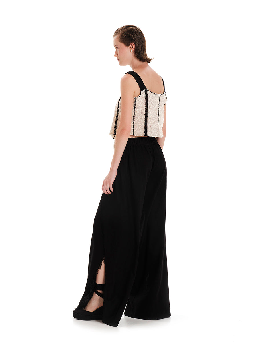 Land Art Double Face Knit Top