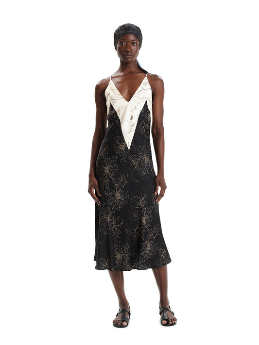 Ikebana Shape Midi Dress