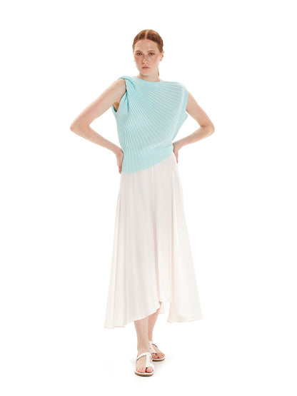 Seashells Draped Knit Top