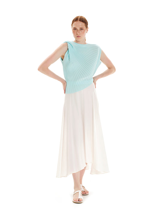 Seashells Draped Knit Top