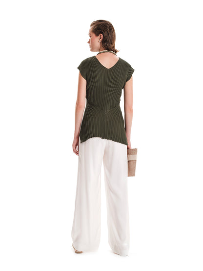 Seashells Crossed Knit Top