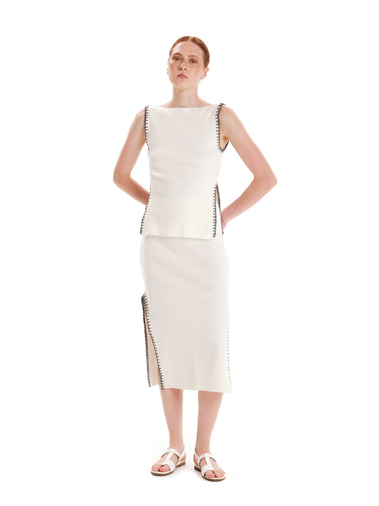 Focus On Detail Midi Knit Skirt
