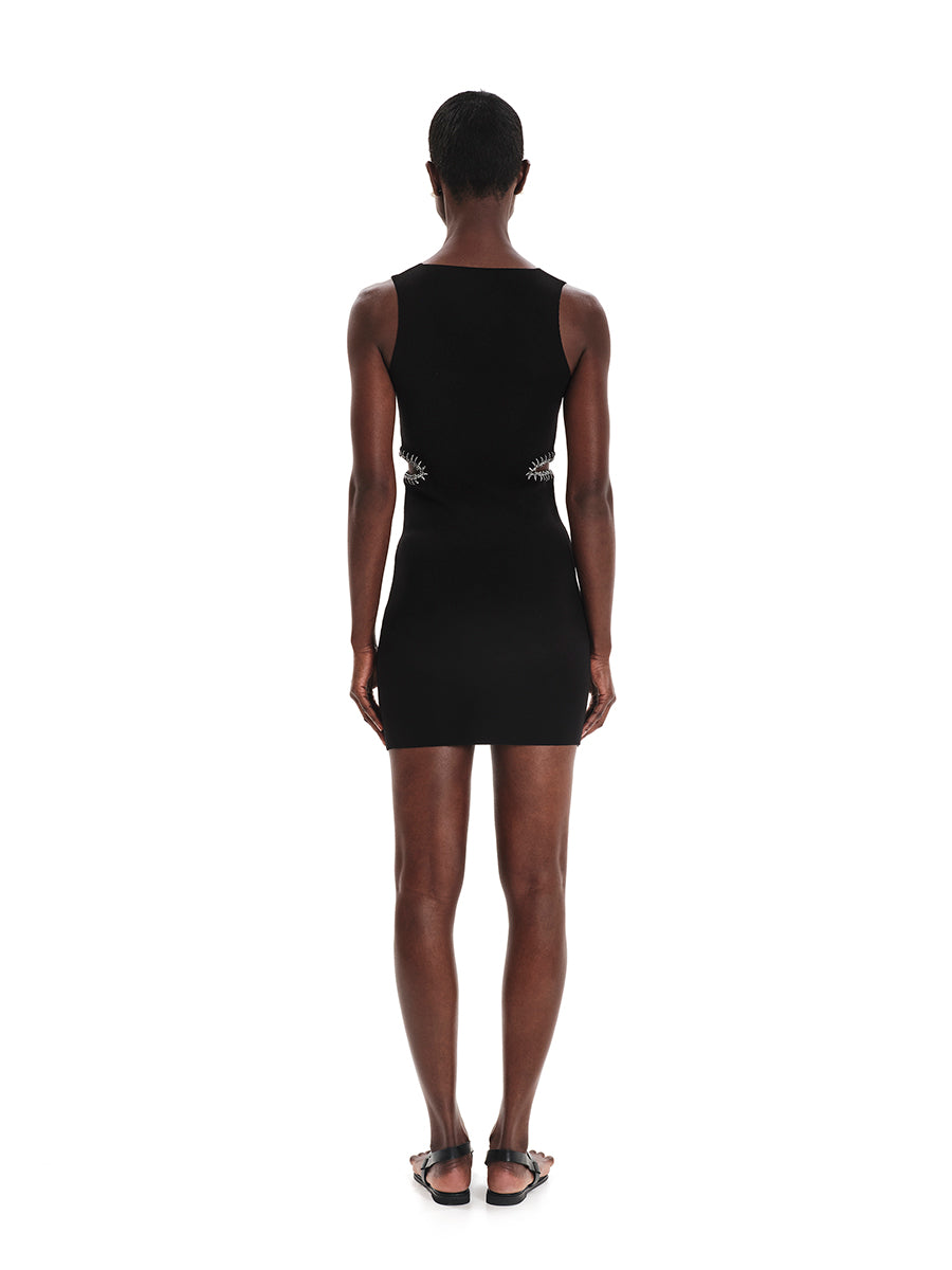 Focus On Detail Sleeveless Mini Knit Dress