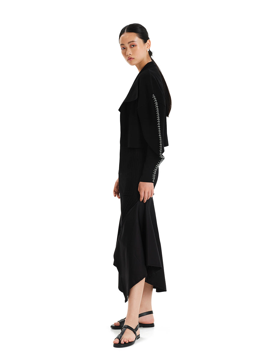 In The Flow Knit Asymmetric Dress