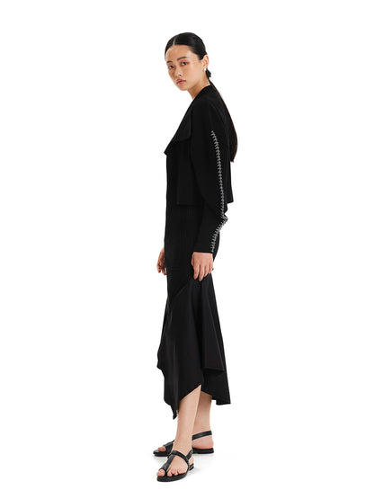 In The Flow Knit Asymmetric Dress