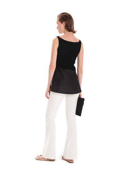 In The Flow Knit Asymmetric Top