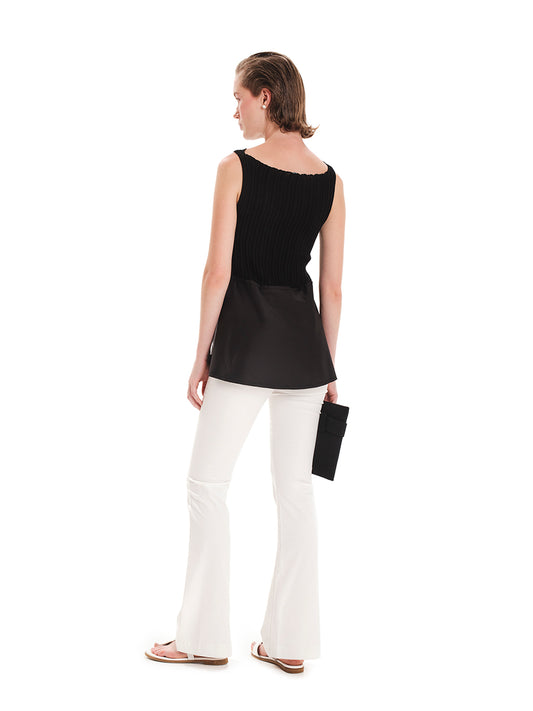In The Flow Knit Asymmetric Top