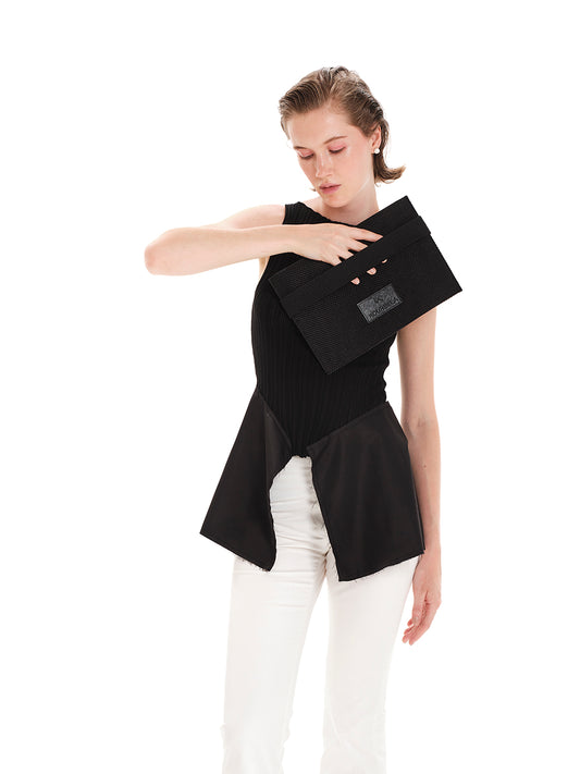 In The Flow Knit Asymmetric Top