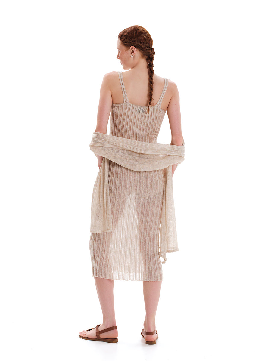 Shimmering Water Maxi Knit Dress