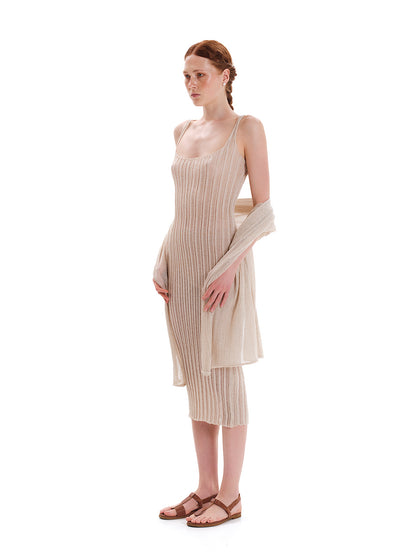 Shimmering Water Maxi Knit Dress