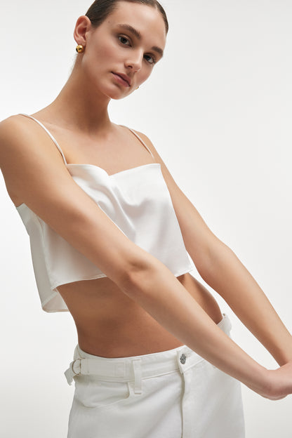 Naia Silk Crop Top