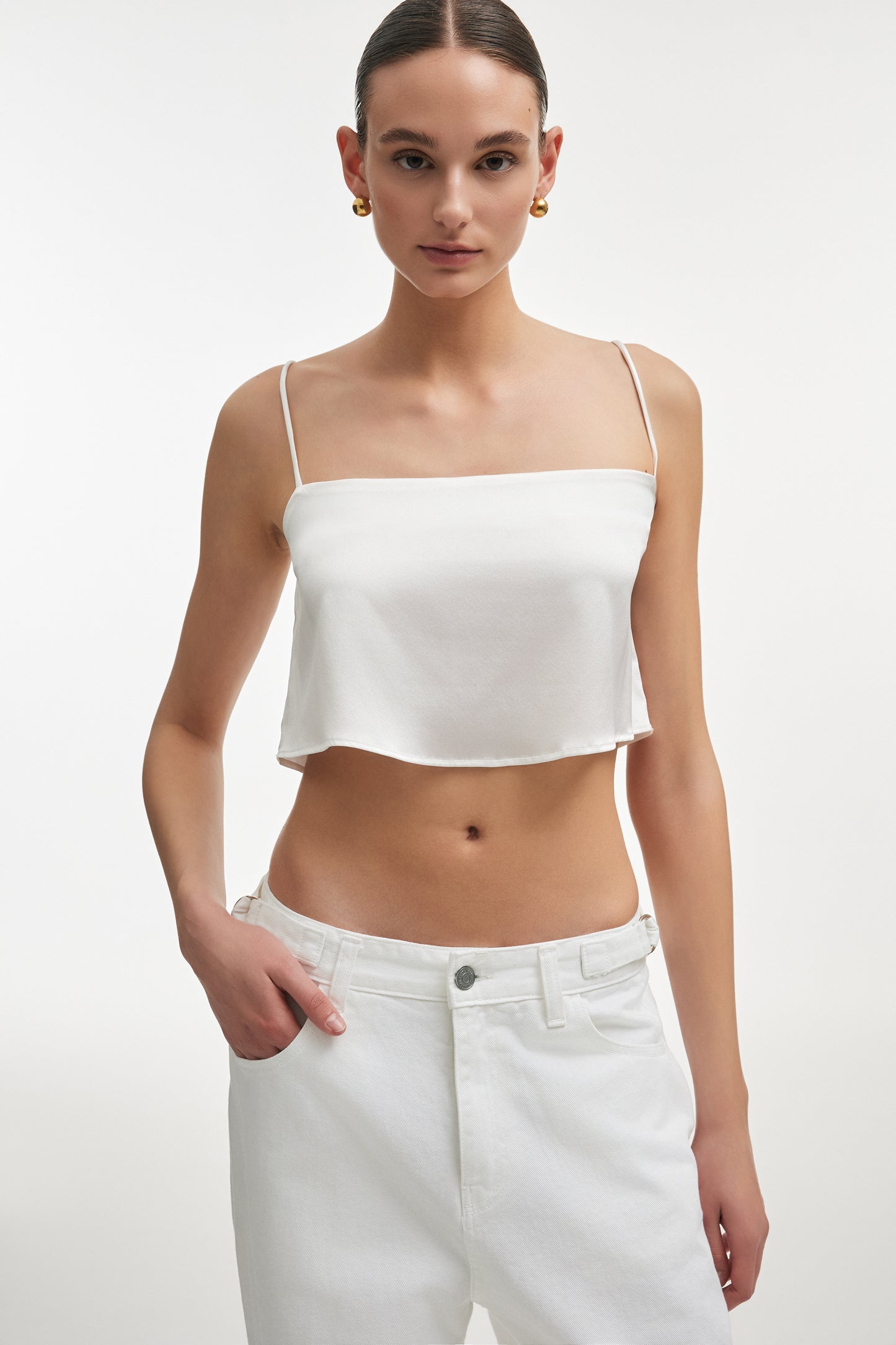 Naia Silk Crop Top