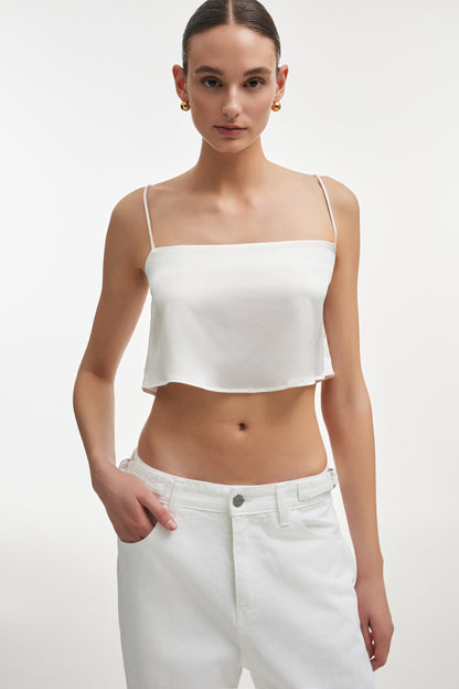Naia Silk Crop Top