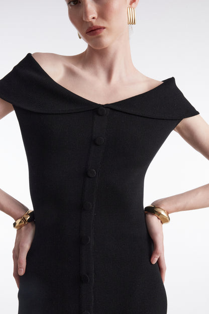 Fine Line Midi Dress