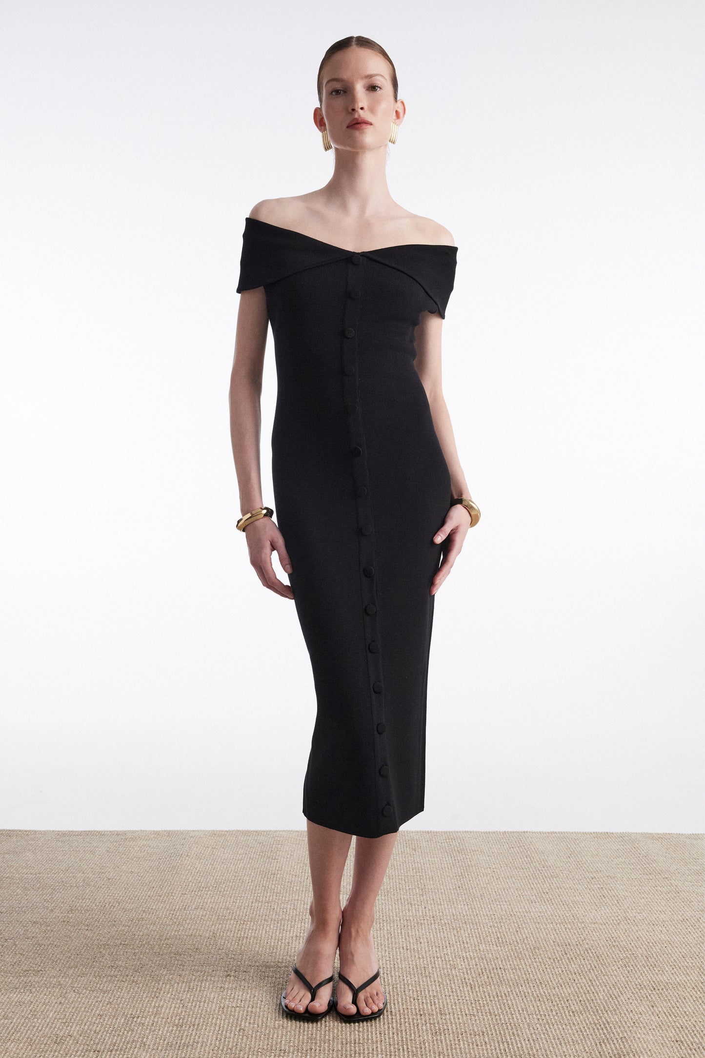 Fine Line Midi Dress
