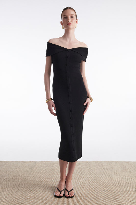 Fine Line Midi Dress