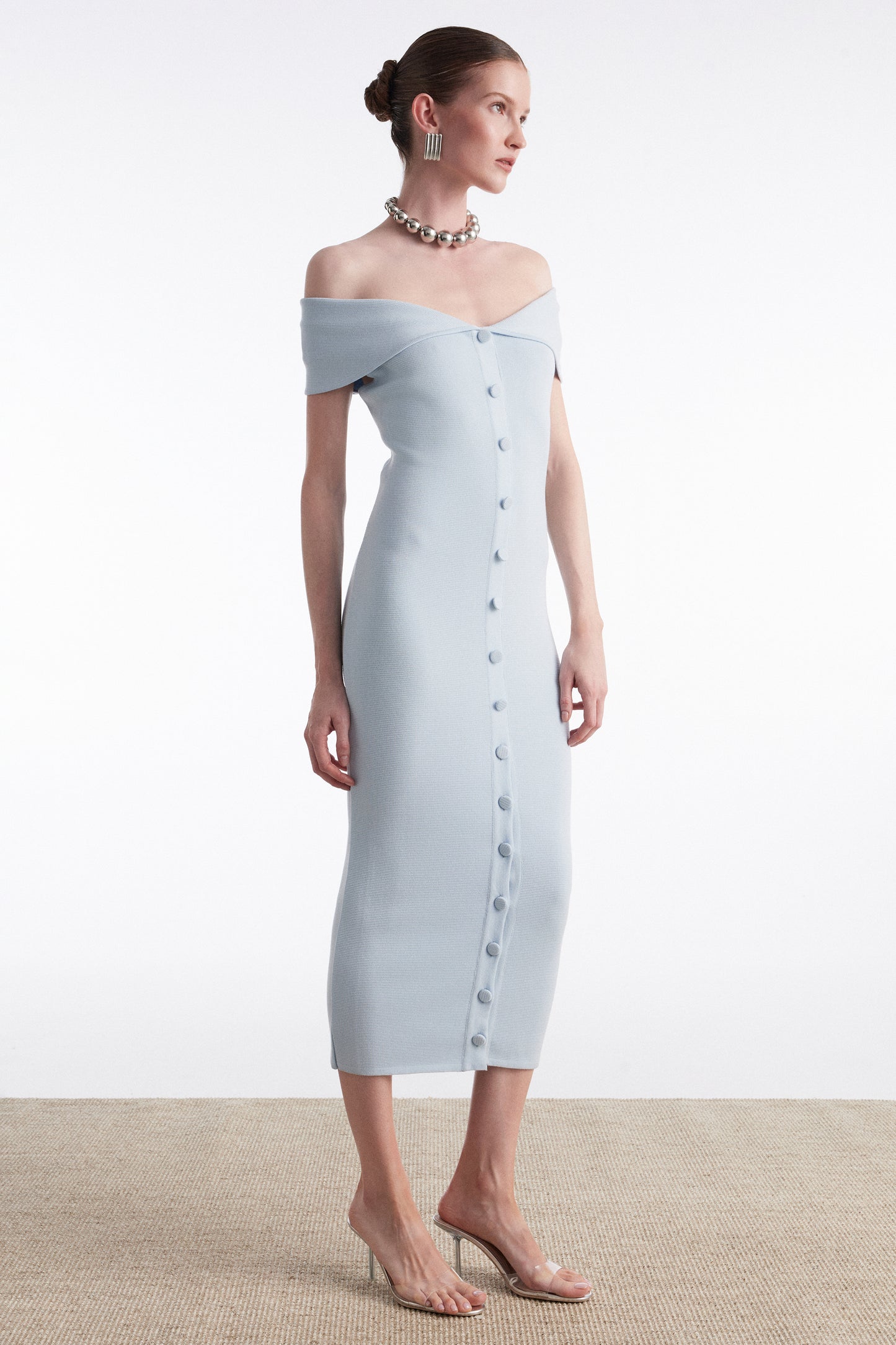 Fine Line Midi Dress
