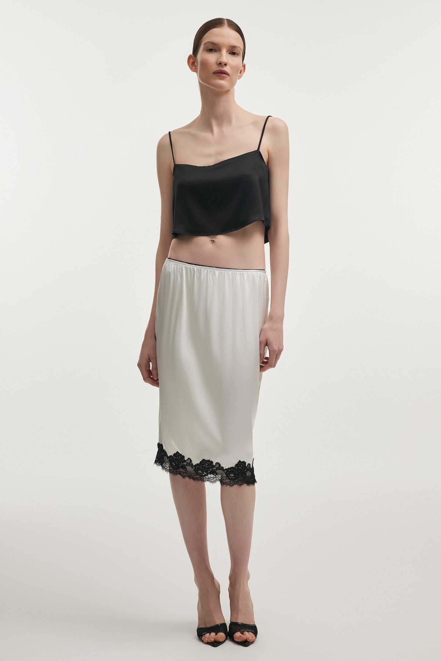 Naia Silk Midi Skirt