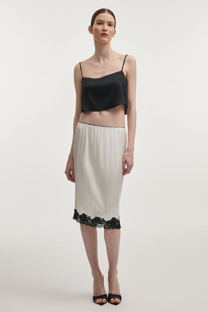 Naia Silk Midi Skirt