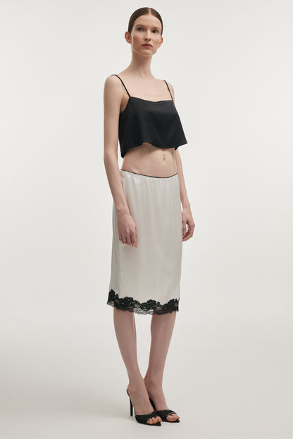 Naia Silk Midi Skirt