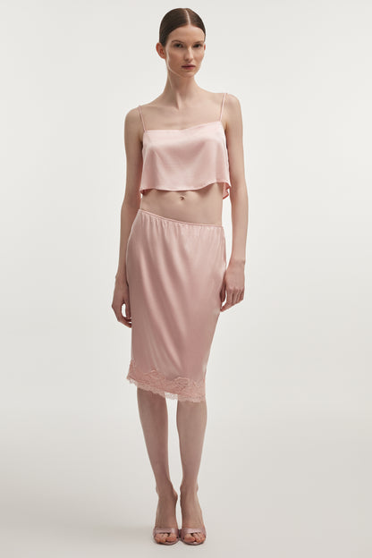Naia Silk Midi Skirt