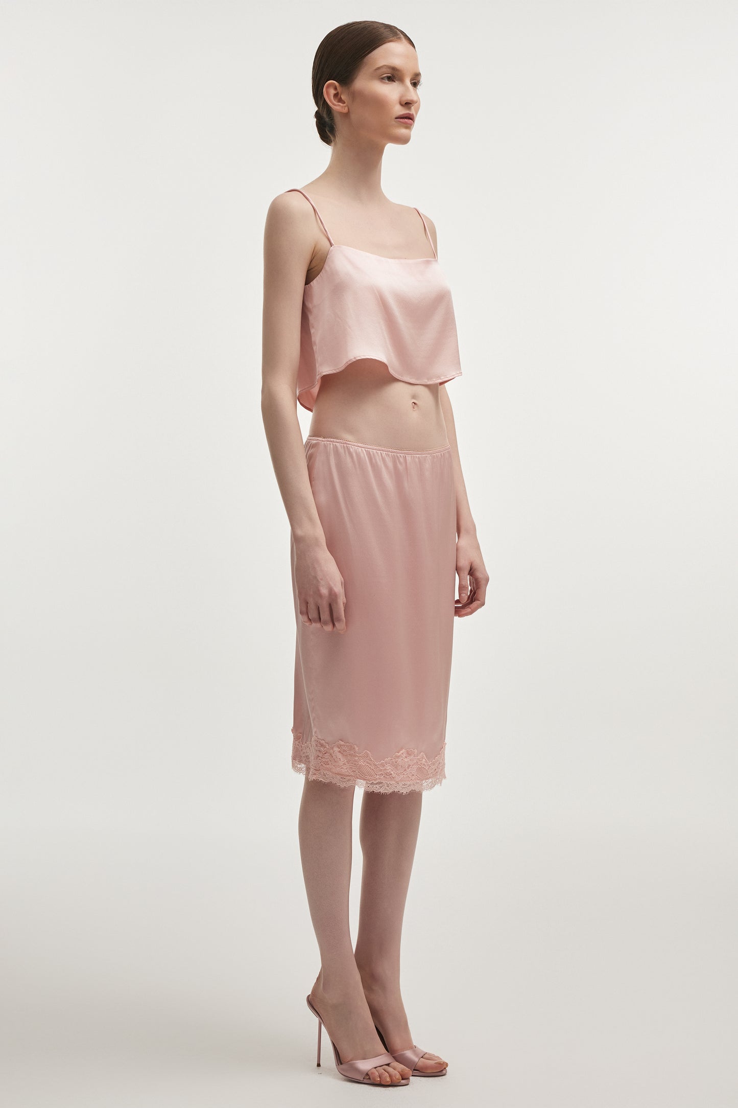 Naia Silk Midi Skirt