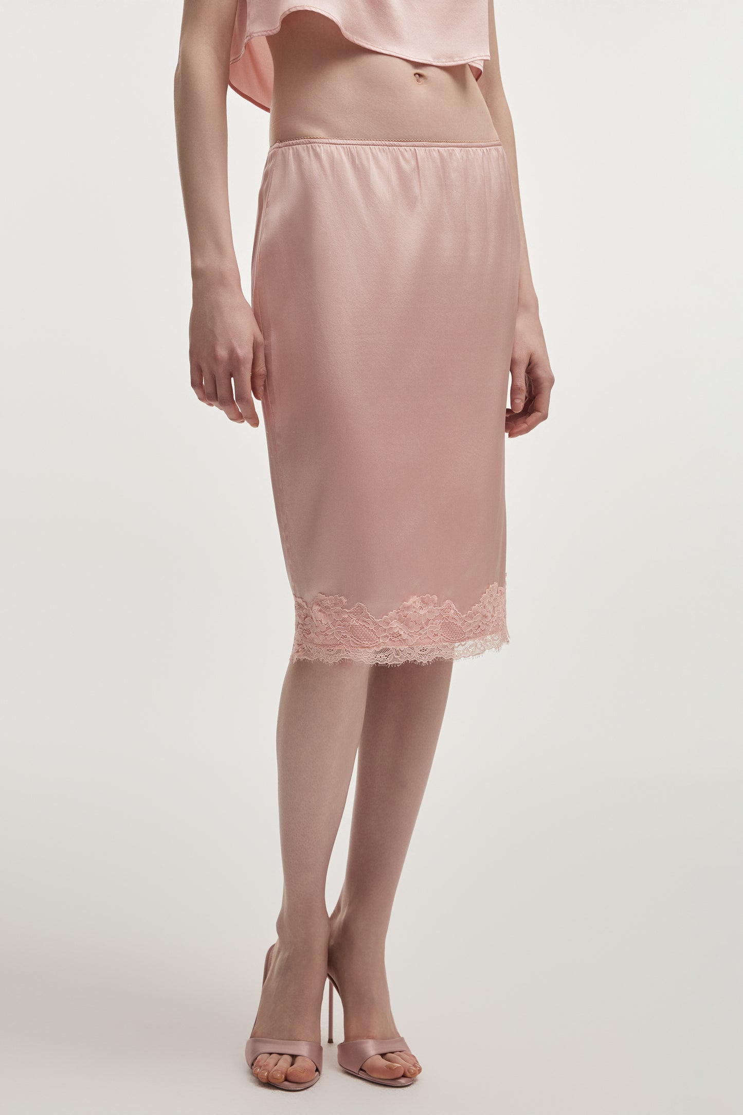 Naia Silk Midi Skirt