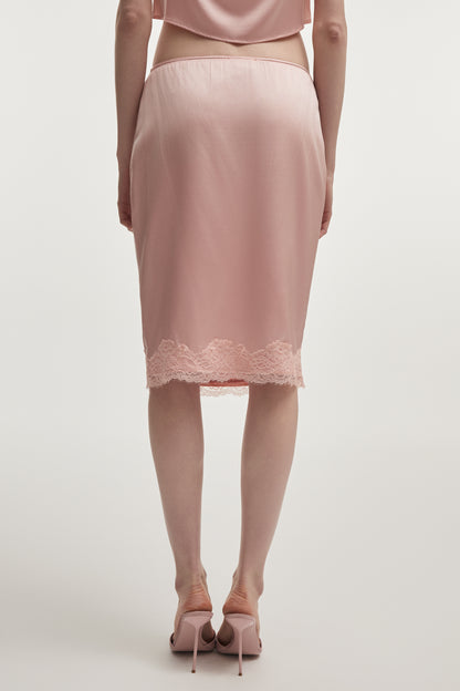 Naia Silk Midi Skirt