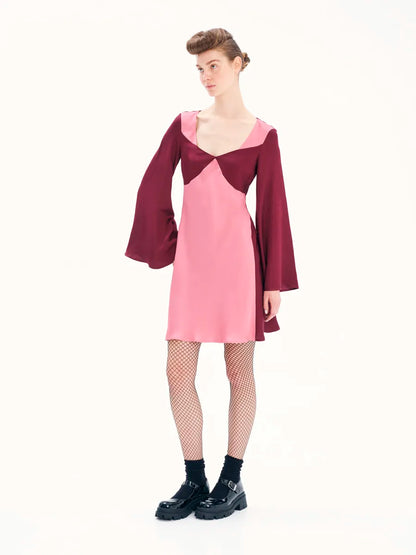 Other Wordly Colour Block Mini Dress