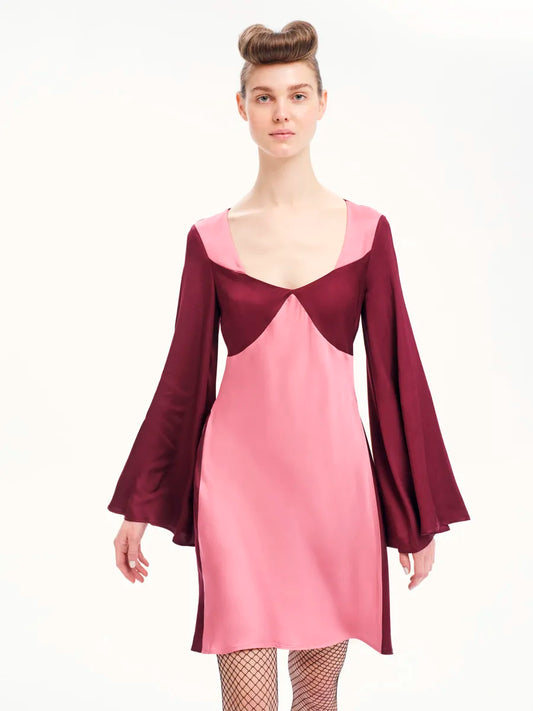 Other Wordly Colour Block Mini Dress