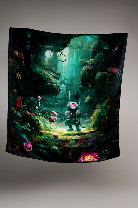Robotanica silk scarf