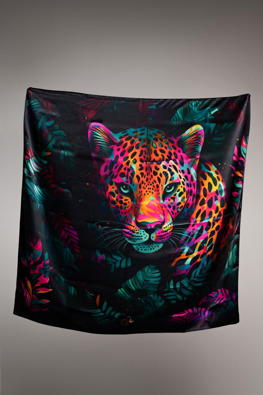 Techno Tigers silk scarf