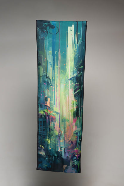 Urban Jungle silk shawl