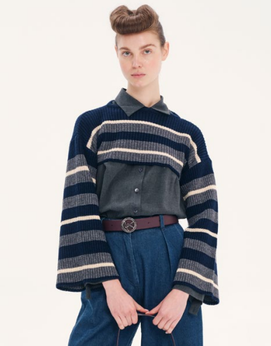 Winter Love crop πουλόβερ