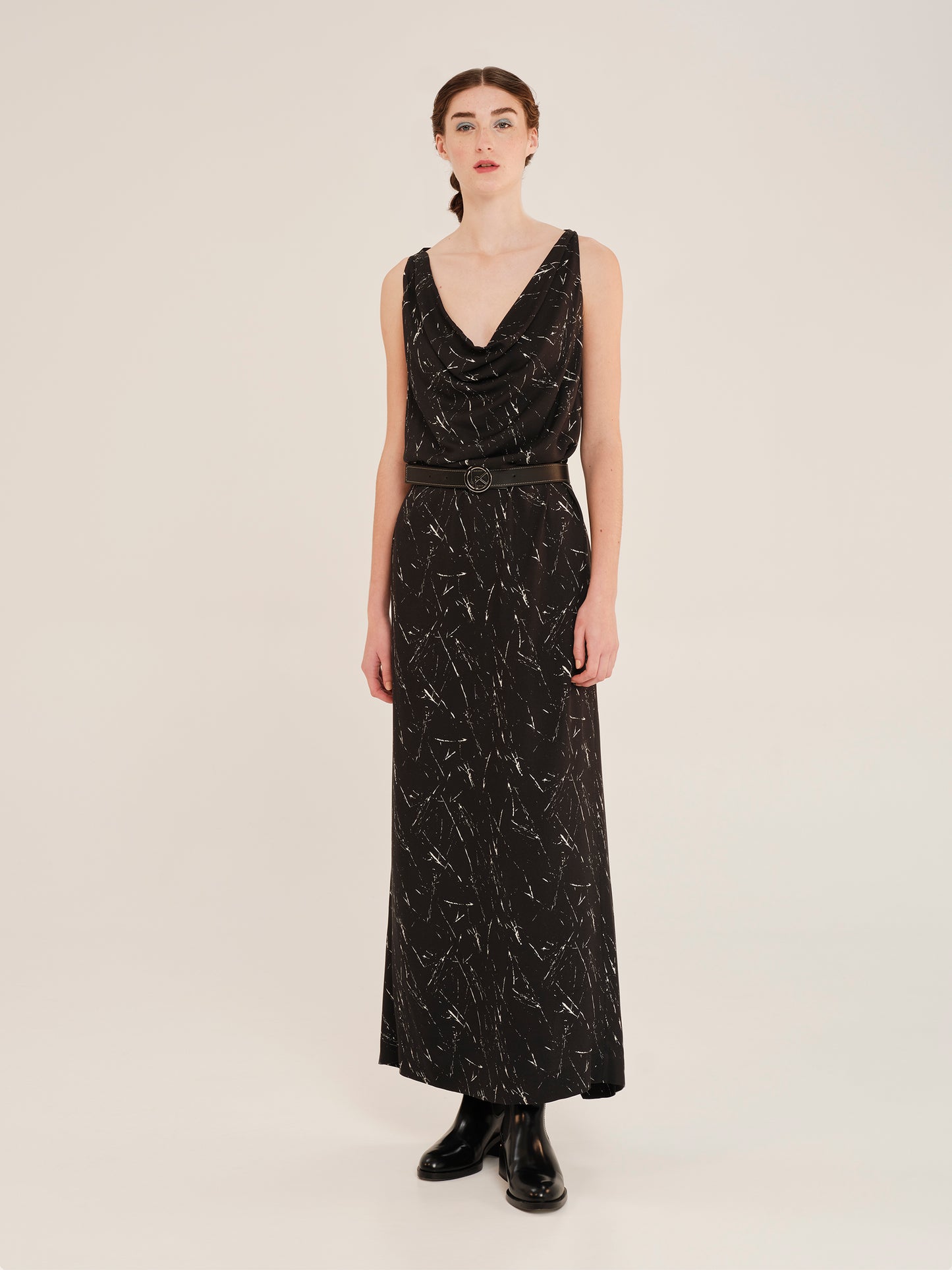 Expressivity Draped Maxi Dress