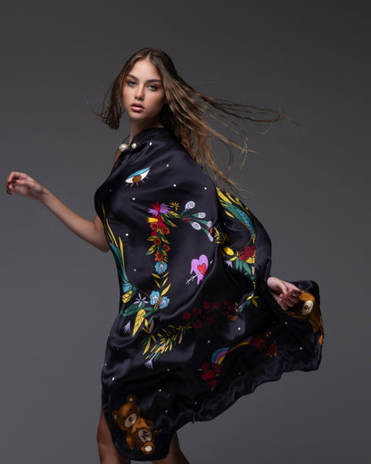 Amor Vincit Omnia silk scarf
