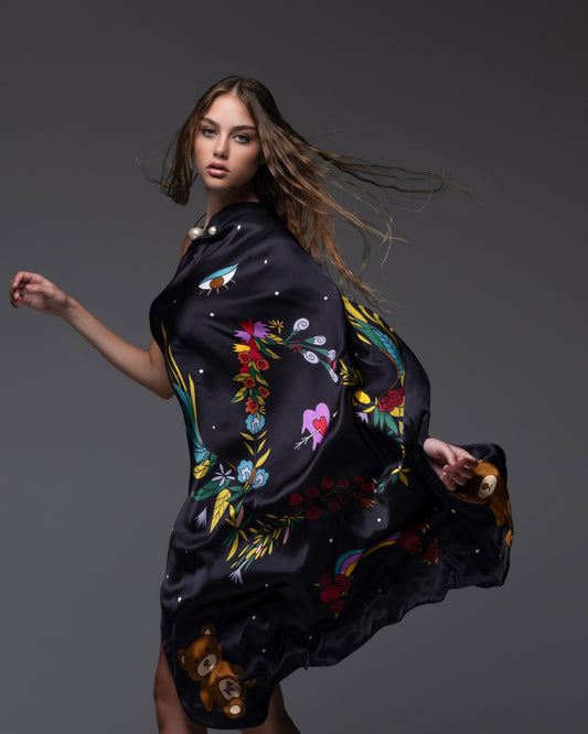 Amor Vincit Omnia silk scarf