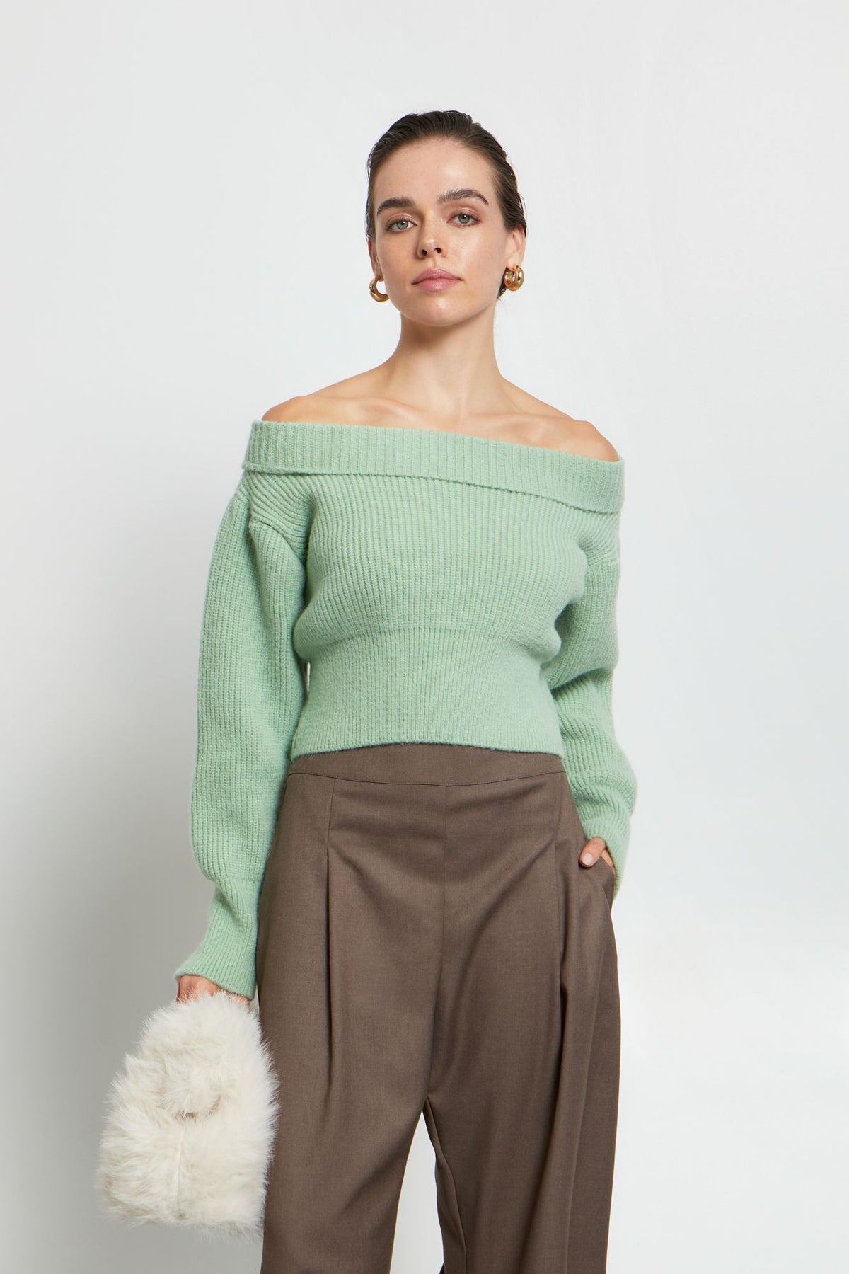 Speaking Softly Crop Sweater