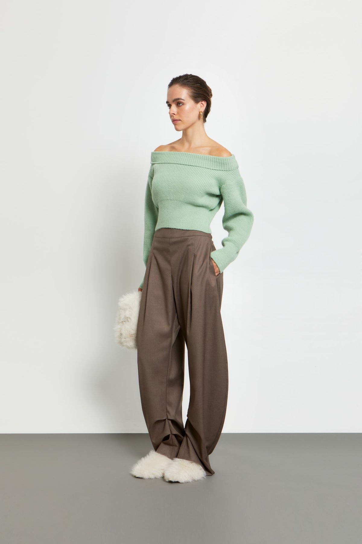 Speaking Softly Crop Sweater