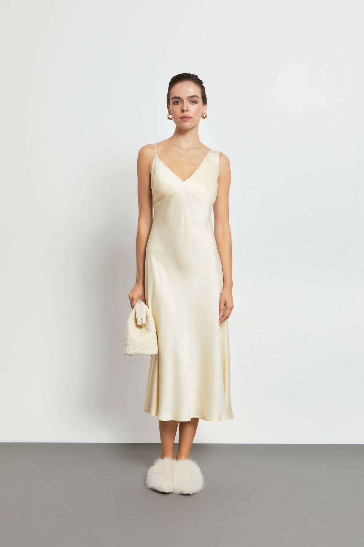 Light and Shadow Slip Dress