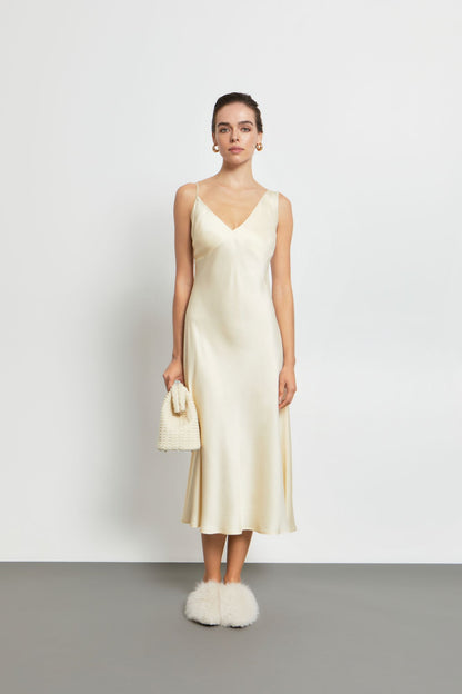 Light and Shadow Slip Dress