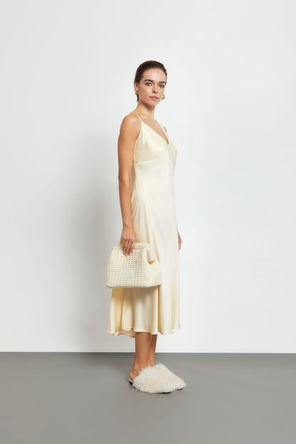 Light and Shadow Slip Dress