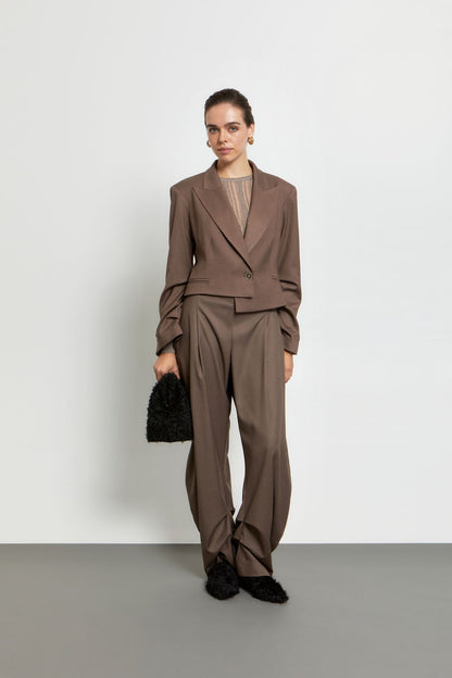 Unwritten Letters Cropped Blazer