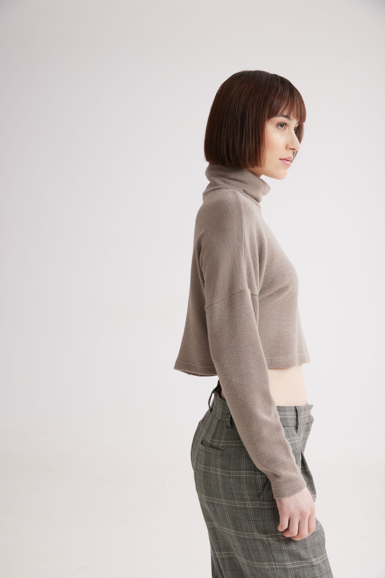 Bennet Crop Turtleneck Top